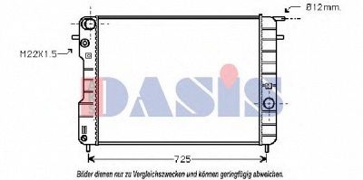 AKS DASIS 150044n -  Радиатор, охлаждение двигателя